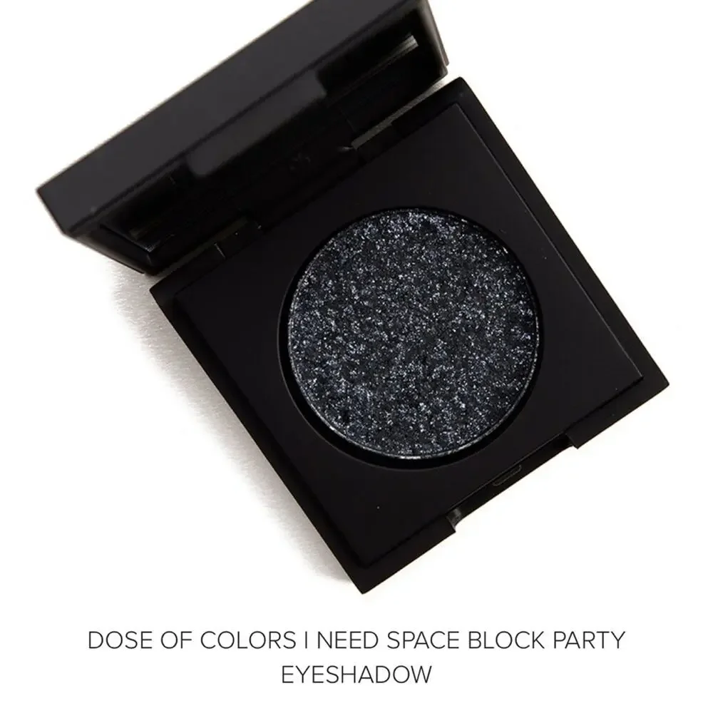 NWT dose of colors I need space block party  grey black shimmer single shadow